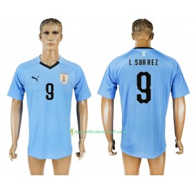 Fußballtrikots Uruguay Luis Suarez 9 WM 2018 Heimtrikotsatz kaufen
