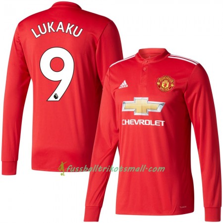 Fußballtrikots Manchester United Lukaku 9 2017-2018 Langarm Heimtrikotsatz kaufen