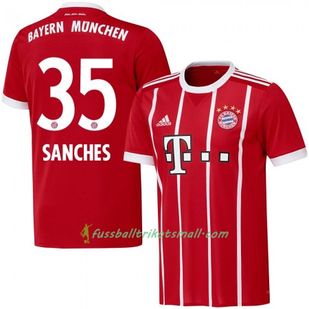 Fußballtrikots FC Bayern München Sanches 35 2017-2018 Kurzarm Heimtrikotsatz kaufen