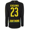 Fußballtrikots Borussia Dortmund Kagawa 23 2017-2018 Langarm Auswärts-trikot kaufen