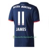 Fußballtrikots FC Bayern München James 11 2017-2018 Kurzarm Auswärts-trikot kaufen