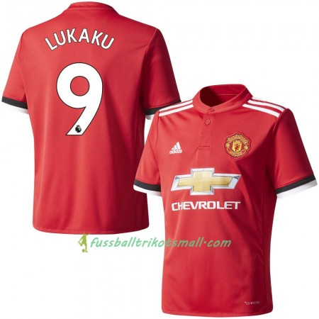 Fußballtrikots Manchester United Lukaku 9 2017-2018 Kurzarm Heimtrikotsatz kaufen