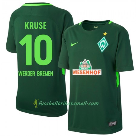 Fußballtrikots Werder Bremen Kruse 10 2017-2018 Kurzarm Heimtrikotsatz kaufen