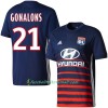 Fußballtrikots Olympique Lyon Gonalons 2017-2018 Kurzarm Auswärts-trikot kaufen