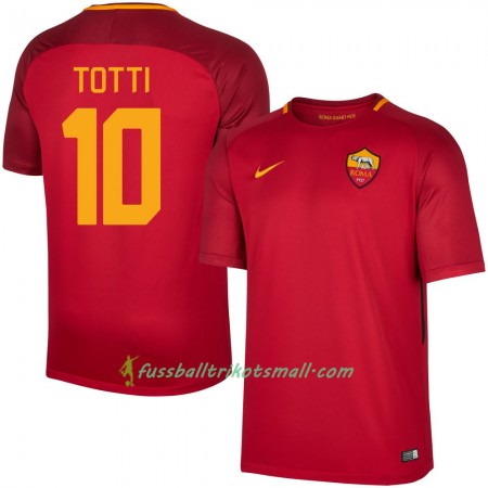 Fußballtrikots AS Rom Totti 10 2017-2018 Kurzarm Heimtrikotsatz kaufen