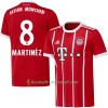 Fußballtrikots FC Bayern München Martinez 8 2017-2018 Kurzarm Heimtrikotsatz kaufen