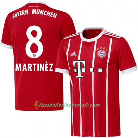 Fußballtrikots FC Bayern München Martinez 8 2017-2018 Kurzarm Heimtrikotsatz kaufen