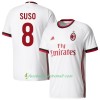 Fußballtrikots AC Mailand Suso 8 2017-2018 Kurzarm Auswärts-trikot kaufen