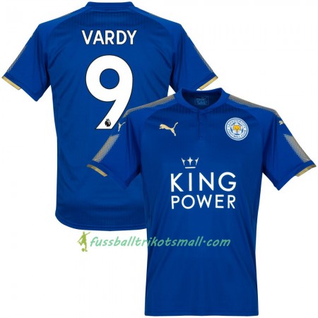 Fußballtrikots Leicester City Vardy 2017-2018 Kurzarm Heimtrikotsatz kaufen