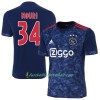 Fußballtrikots Ajax Nouri 34 2017-2018 Kurzarm Auswärts-trikot kaufen