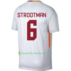 Fußballtrikots AS Rom Strootman 6 2017-2018 Kurzarm Auswärts-trikot kaufen