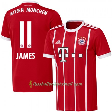 Fußballtrikots FC Bayern München James 11 2017-2018 Kurzarm Heimtrikotsatz kaufen
