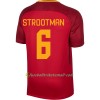 Fußballtrikots AS Rom Strooman 6 2017-2018 Kurzarm Heimtrikotsatz kaufen