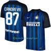Fußballtrikots Inter Mailand Candreva 87 2017-2018 Kurzarm Heimtrikotsatz kaufen