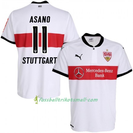 Fußballtrikots VfB Stuttgart Asano 11 2017-2018 Kurzarm Heimtrikotsatz kaufen