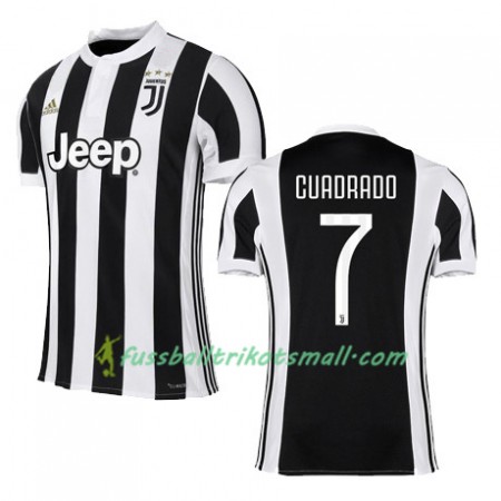 Fußballtrikots Juventus Turin CUADRADO 7 2017-2018 Kurzarm Heimtrikotsatz kaufen