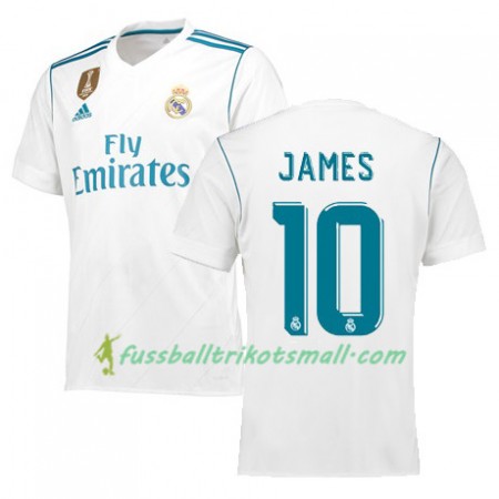 Fußballtrikots Real Madrid JAMES 10 2017-2018 Kurzarm Heimtrikotsatz kaufen