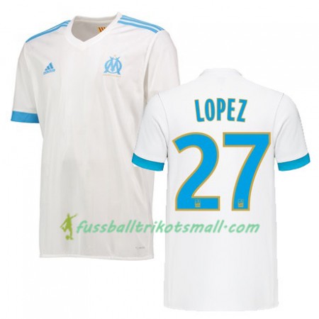 Fußballtrikots Olympique Marseille MAXIME LOPEZ 27 2017-2018 Kurzarm Heimtrikotsatz kaufen