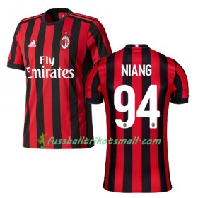 Fußballtrikots AC Mailand NIANG 94 2017-2018 Kurzarm Heimtrikotsatz kaufen