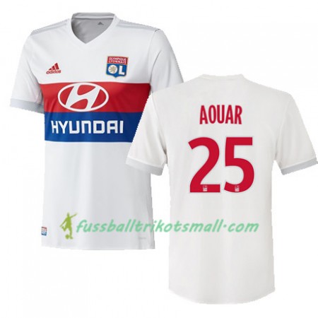 Fußballtrikots Olympique Lyon HOUSSEM AOUAR 25 2017-2018 Kurzarm Heimtrikotsatz kaufen