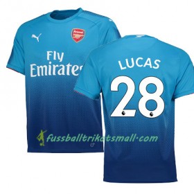 Fußballtrikots Arsenal LUCAS 28 2017-2018 Kurzarm Auswärts-trikot kaufen