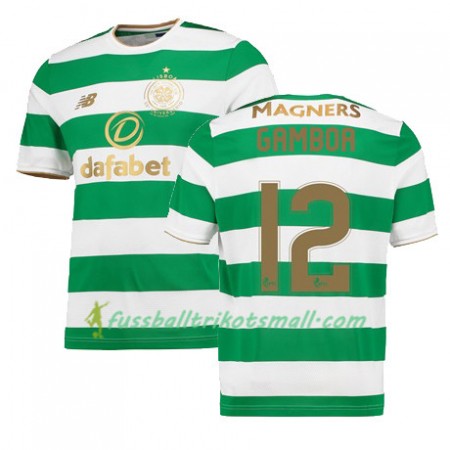 Fußballtrikots Celtic Glasgow CRISTIAN GAMBOA 2017-2018 Kurzarm Heimtrikotsatz kaufen