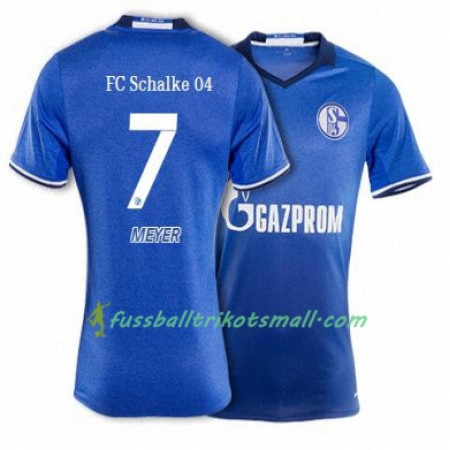 Fußballtrikots FC Schalke 04 MEYER 7 2017-2018 Kurzarm Heimtrikotsatz kaufen