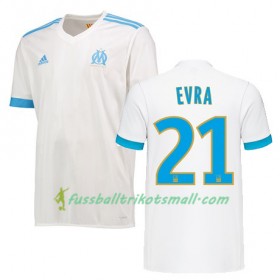 Fußballtrikots Olympique Marseille Patrice Evra 21 2017-2018 Kurzarm Heimtrikotsatz kaufen