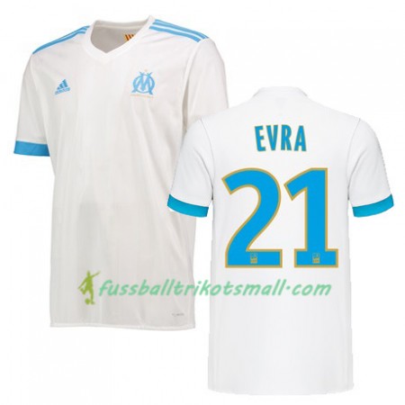 Fußballtrikots Olympique Marseille Patrice Evra 21 2017-2018 Kurzarm Heimtrikotsatz kaufen