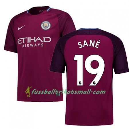 Fußballtrikots Manchester City SANE 19 2017-2018 Kurzarm Auswärts-trikot kaufen