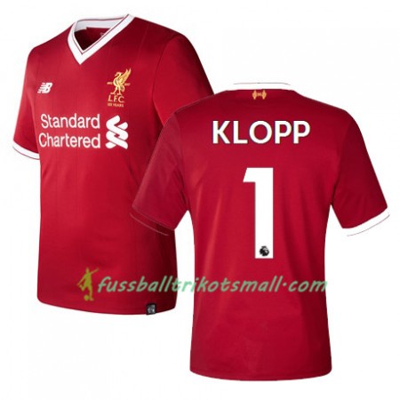 Fußballtrikots Liverpool KLOPP 1 2017-2018 Kurzarm Heimtrikotsatz kaufen
