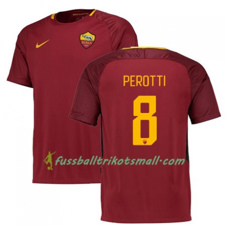 Fußballtrikots AS Rom PEROTTI 8 2017-2018 Kurzarm Heimtrikotsatz kaufen