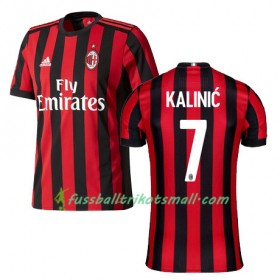 Fußballtrikots AC Mailand KALINIC 7 2017-2018 Kurzarm Heimtrikotsatz kaufen