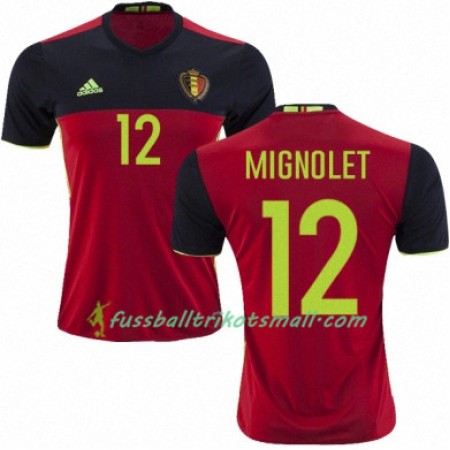 Fußballtrikots Belgien SIMON MIGNOLET Heimtrikotsatz Euro 2016