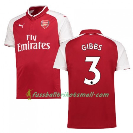 Fußballtrikots Arsenal GIBBS 3 2017-2018 Kurzarm Heimtrikotsatz kaufen