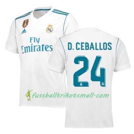 Fußballtrikots Real Madrid DANI CEBALLOS 24 2017-2018 Kurzarm Heimtrikotsatz kaufen