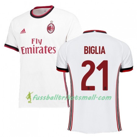 Fußballtrikots AC Mailand BIGLIA 21 2017-2018 Kurzarm Auswärts-trikot kaufen