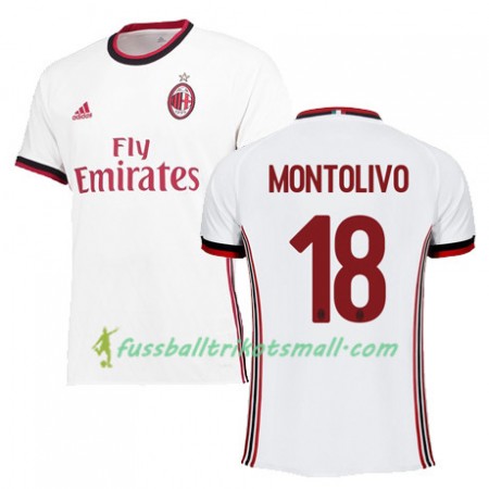 Fußballtrikots AC Mailand MONTOLIVO 18 2017-2018 Kurzarm Auswärts-trikot kaufen