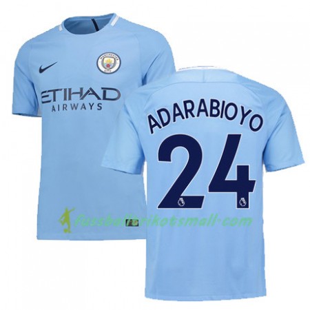 Fußballtrikots Manchester City ADARABIOYO 24 2017-2018 Kurzarm Heimtrikotsatz kaufen