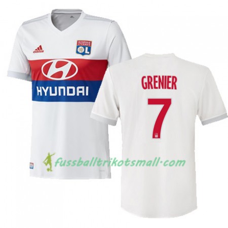 Fußballtrikots Olympique Lyon CLEMENT GRENIER 7 2017-2018 Kurzarm Heimtrikotsatz kaufen