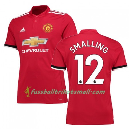 Fußballtrikots Manchester United SMALLING 12 2017-2018 Kurzarm Heimtrikotsatz kaufen