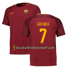 Fußballtrikots AS Rom Grenier 7 2017-2018 Kurzarm Heimtrikotsatz kaufen