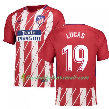 Fußballtrikots Atlético Madrid LUCAS 19 2017-2018 Kurzarm Heimtrikotsatz kaufen
