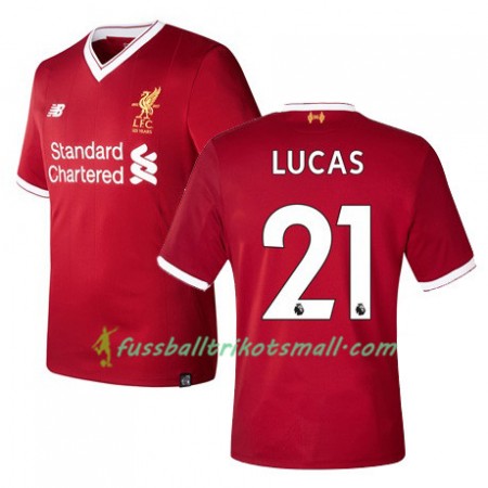 Fußballtrikots Liverpool LUCAS 21 2017-2018 Kurzarm Heimtrikotsatz kaufen