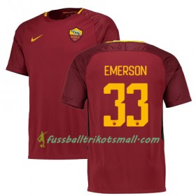 Fußballtrikots AS Rom EMERSON 33 2017-2018 Kurzarm Heimtrikotsatz kaufen