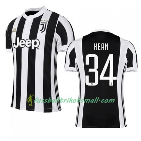 Fußballtrikots Juventus Turin KEAN 34 2017-2018 Kurzarm Heimtrikotsatz kaufen