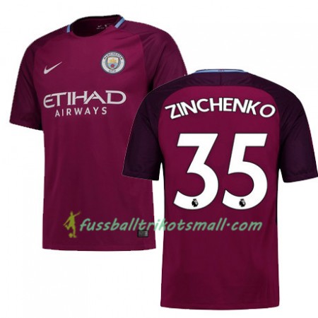 Fußballtrikots Manchester City ZINCHENKO 35 2017-2018 Kurzarm Auswärts-trikot kaufen