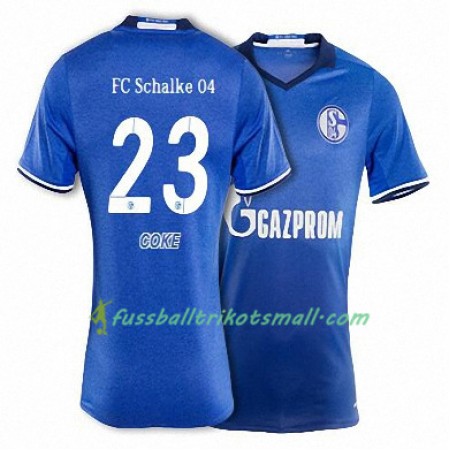 Fußballtrikots FC Schalke 04 COKE 23 2017-2018 Kurzarm Heimtrikotsatz kaufen