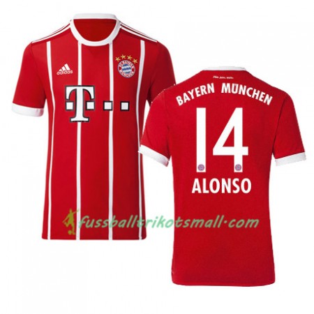 Fußballtrikots FC Bayern München ALONSO 14 2017-2018 Kurzarm Heimtrikotsatz kaufen
