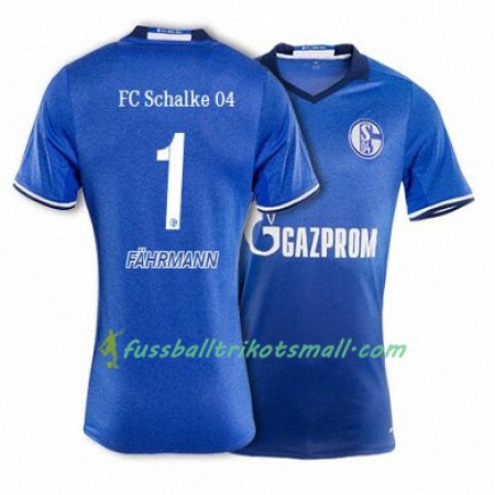 Fußballtrikots FC Schalke 04 FAHRMANN 1 2017-2018 Kurzarm Heimtrikotsatz kaufen